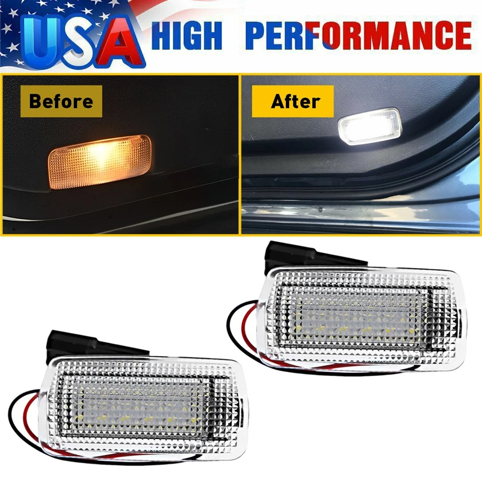 Lámpara de luz de puerta lateral LED blanca para Toyota Avalon Camry Prius 4Runner Lexus LX570 Foto 1 de 4
