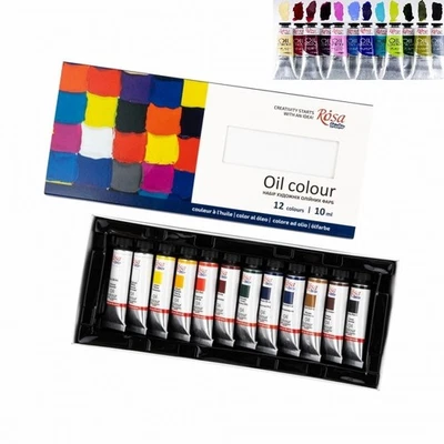Ölfarben Set in Tuben 10ml 12 Stück "ROSA Studio"  hochwertige Farben zum Malen - Bild 1 von 4