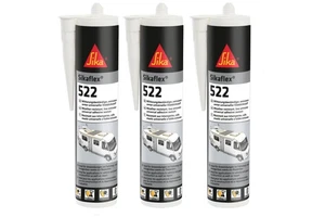 3x Sikaflex®-522 WEISS - 300ml Sika522 Sikaflex-522 white 3er 3-er Set weiß - Bild 1 von 1