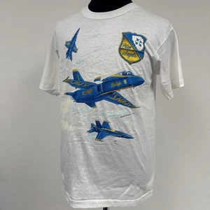 Vintage Blue Angels T-Shirt - Single Stitch - Size Large - Made in USA - Picture 1 of 2