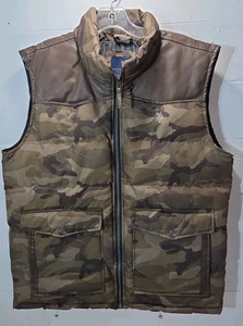 U.s.Polo ASSN Camo Puffer Vest Water Resistant men's size M - Picture 1 of 10