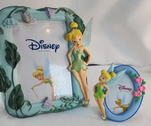 Disney Enesco Tinkerbell Photo Frames 4x6 And 2x3 - Picture 1 of 6