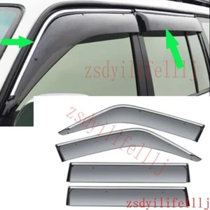 4x Para Toyota Prado 1996-2002 L R Puerta Ventana Cejas Visera Protector Lluvia Marco Solar - Imagen 1 de 2