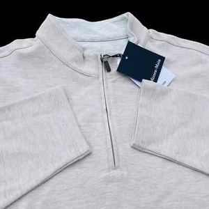 Mizzen+Main Sweater ProFlex Quarter Zip Pullover Khaki/Beige Size XL $138 - Picture 1 of 7