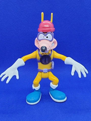 Megavolt 1991 Figure ~ Disney Darkwing Duck Toy ~ Playmates Toys ~ Loose Cover