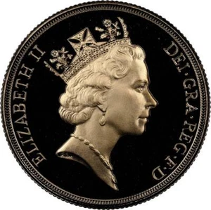 Middle Elizabeth II 2 Pound Proof Gold Coin NGC PF70 ULTRA CAMEO 1990 - Picture 1 of 6