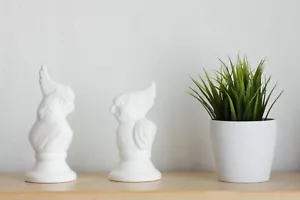 IKEA SKILLNAD Deko Vögel Papagei Figur Skulptur 2er Set weiß | NEU - Bild 1 von 7