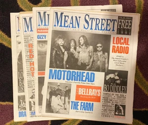 Mean Street Magazine Lot 1991 W/ Soundgarden Motörhead Ozzy Metallica Rock Rare! - Picture 1 of 5