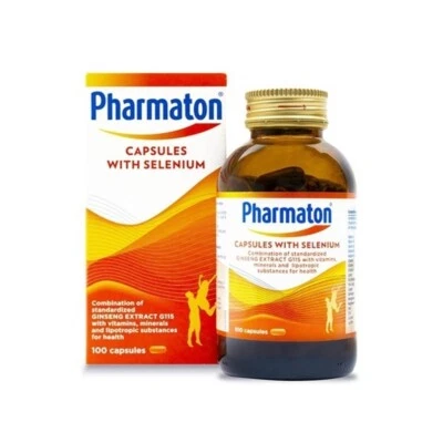 1 X 100s Pharmaton Capsules with Ginseng & Selenium Energy Booster Performance - Image 1 of 4