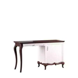 Klassischer Schreibtisch Luxuriöse Büromöbel aus weißem Holz Exklusiv - Bild 1 von 1