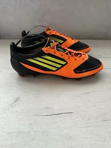 Scarpe tacchetti calcio Adidas F50 Adizero FG nero arancione campione US9 - Foto 1 di 14