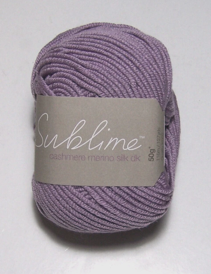LOT of 10 Sublime CASHMERE MERINO SILK DK Yarn #0011 LILAC - Image 1 of 1