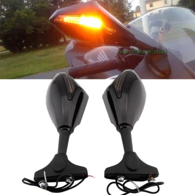 Espejo retrovisor lateral LED para moto Ducati 1098S 748R 848 EVO 996 S 998S Foto 1 de 4