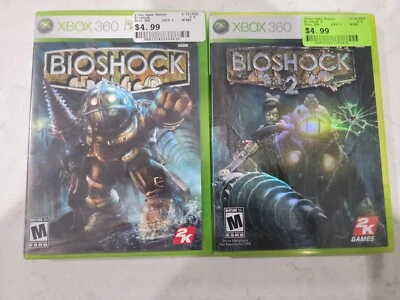 BioShock 1 and 2 Games (Xbox 360 2007) Complete Tested Excellent - Image 1 of 4
