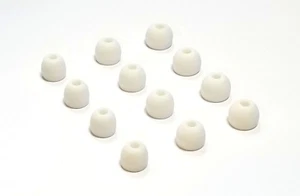 12 WHITE Round Spare Kit Ear Buds Gels for PLANTRONICS Backbeat Go2 and Go3 - Picture 1 of 4