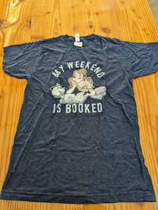 Princesa Disney ""mi fin de semana está reservado"", camiseta azul talla m - Imagen 1 de 6