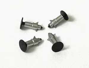 4 x Accurascale 16" Oleo OP2 wagon buffers, sprung, new unused spares - Foto 1 di 1