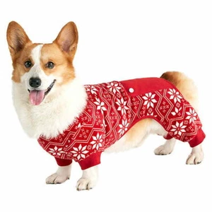 Pijama Fair Isle estampado rojo para perro de Bee & Willow - Imagen 1 de 4