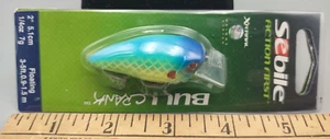 NEW Sebile Bull Crank Floating 2" 1/4 oz Spotted Blue Lime - Picture 1 of 6