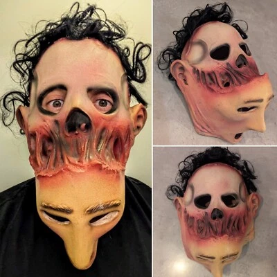 Mario Chiodo Studios Halloween Horror Mask Two Face Halloween Adult Cosplay RARE - Image 1 of 4