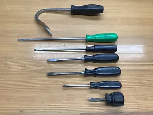 Snap-on A179A Body Panel Tool + 6 Snap-On Screw Drivers Lot of 7 Tools L👀K ! - Picture 1 of 11