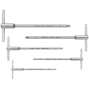 PB Swiss PB 1204.SET 6 CBB Sliding T-Handle Hex Key Set with 3-Way Drive 2.5-6mm - Picture 1 of 2