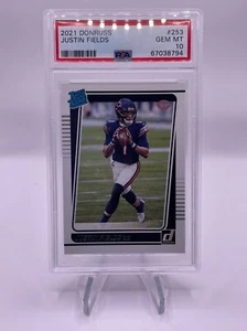 2021 Donruss Justin Fields RC #253 PSA 10 GEM MINT - Bild 1 von 1