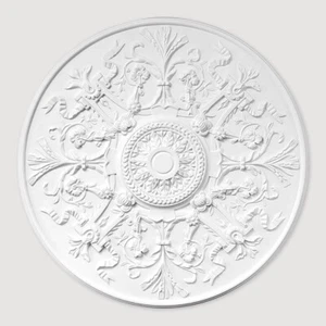 Ceiling Rose Polyurethane Resin – Quality Decorative 'Imperial Iris' Dia 84cm - Picture 1 of 5