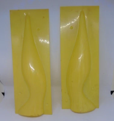 Molde de velas vintage de plástico de mediados de siglo forma abstracta #5 Foto 1 de 4