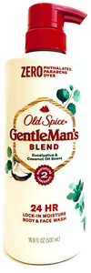 1 Ct Old Spice GentleMan's Blend Eucalyptus & Coconut Oil Body Wash 16.9 Oz - Picture 1 of 1