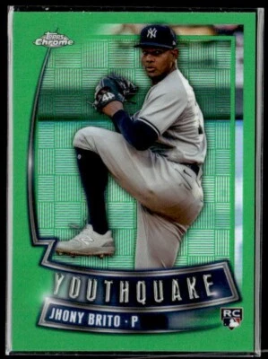 L8,726 - 2023 Topps Chrome Youthquake Green Refractors #YQ59 Jhony Brito /99 - Image 1 of 2