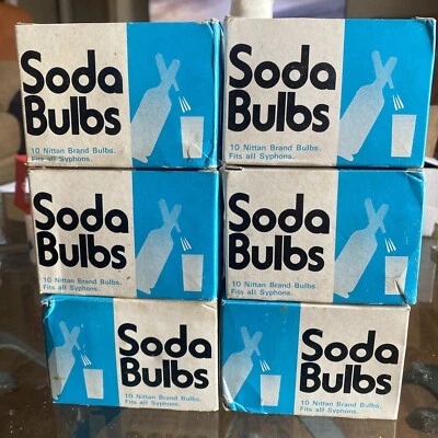 VINTAGE – NITTAN SODA CO2 BULBS  6 BOXES OF 10 NOS 60 BULBS Non Threaded 8 Grams - Image 1 of 4