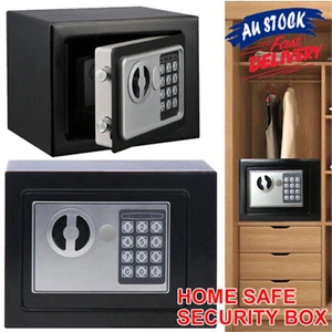 Digital Safe Electronic Security Box Home Office Cash Lock Deposit Password 6.4L - Picture 1 of 10