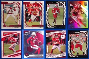 Kansas City Chiefs 8 Card Lot Mahomes Hopkins Kelce Ross Karlaftis Rookie - Picture 1 of 2
