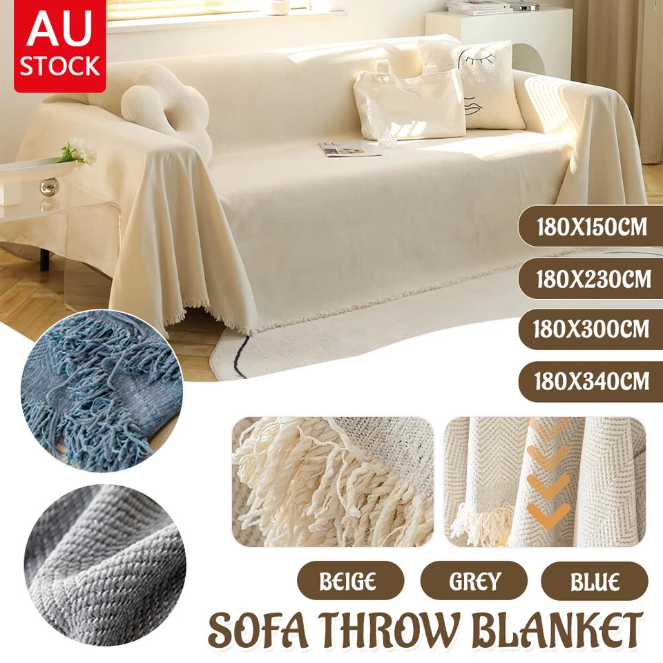 Polyester Bohemian Throw Couch Lounge Sofa Blanket Bed Two Sides Large Cover - image 1 of 4