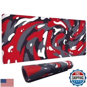 Fluid Pattern XXL Mouse Pad,Super Thick Waterproof Fluid Pattern Large Gaming - Picture 1 of 5