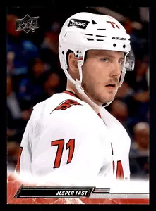 2022 Upper Deck Jesper Fast #34 Carolina Hurricanes - Picture 1 of 2