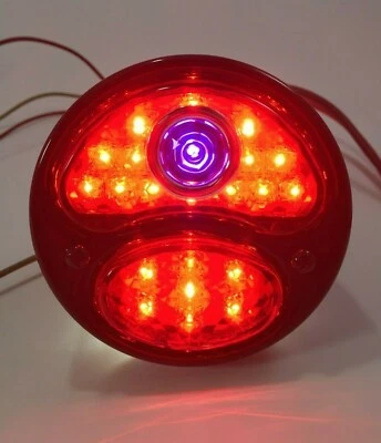 Luz trasera LED luz de parada punto azul carcasa negra izquierda para Ford modelo A 1928-31 Foto 1 de 4