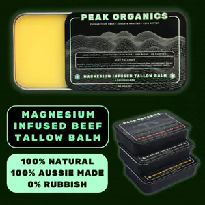 Magnesium Grassfed Beef Tallow Balm Natural Australian Skincare - NEW BATCH!! - Picture 1 of 29