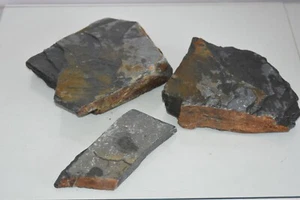 Roccia ardesia colorata per acquario naturale 3 pezzi di medie dimensioni per tutti gli acquari CS3 - Foto 1 di 4
