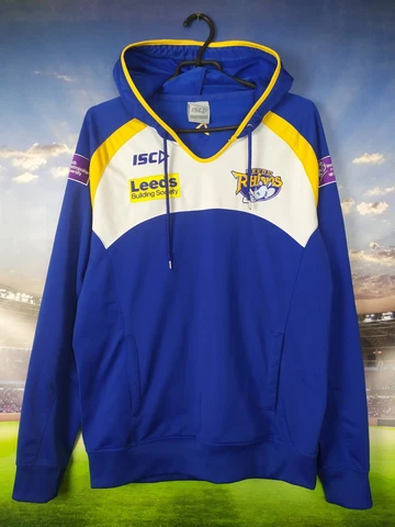 Leeds United Training Jacket With Hood Isc Mens Size L Cover