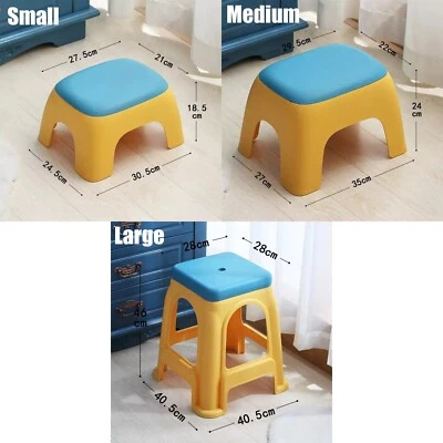 2 Count Cute Nonslip Plastic Step Stool w/ All Round Corners For Safety - Image 1 of 4