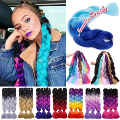 Большая Распродажа Гигантских Плетеных Волос Косички Вязание крючком Сделай Сам Коробка Изделие как Человек США - Изображение 1 из 4