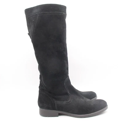 Botas de montar Vera Wang lavanda para mujer talla 8,5 M hasta la rodilla zapatos de gamuza negros Foto 1 de 4