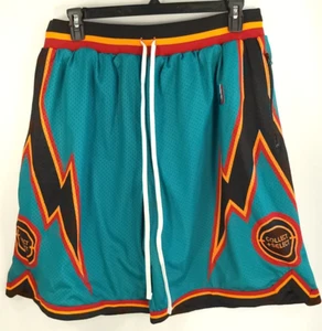 Collect Select Basketball Shorts Men's 4XL Teal Black Lightning Bolts - Picture 1 of 15