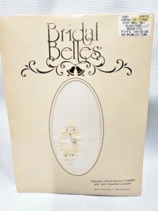 Vintage Pantyhose White Med Bridal New - Imagen 1 de 4