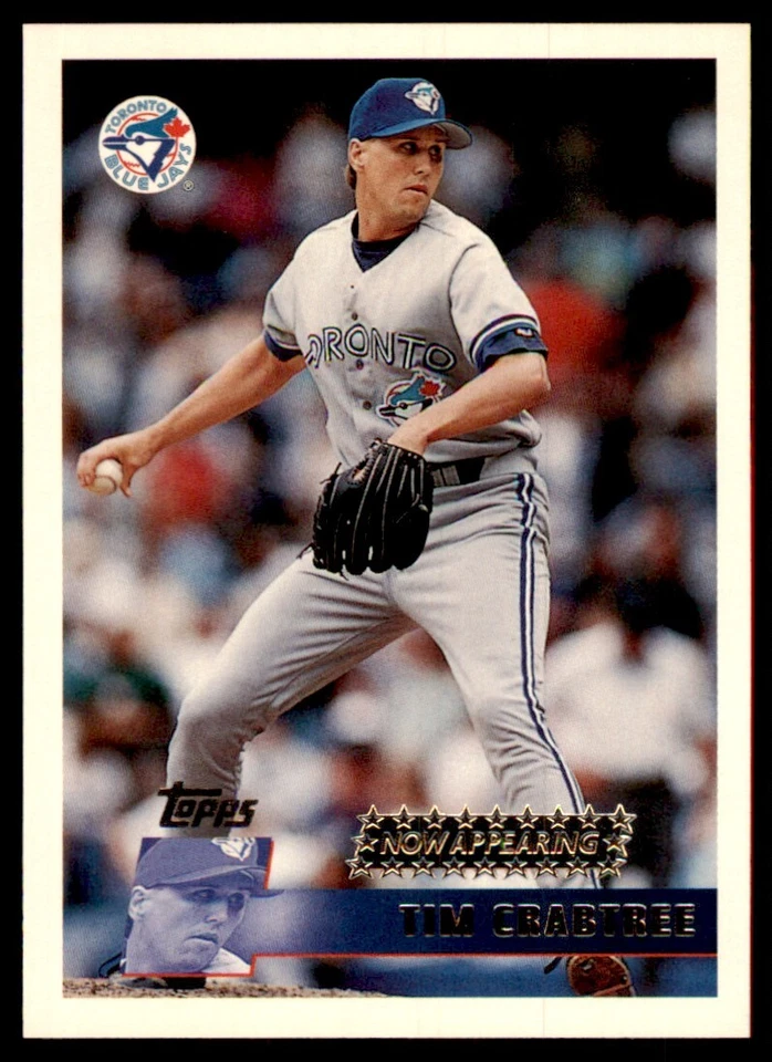 1996 Topps Tim Crabtree Baseball Card Toronto Blue Jays #351 - Image 1 of 2