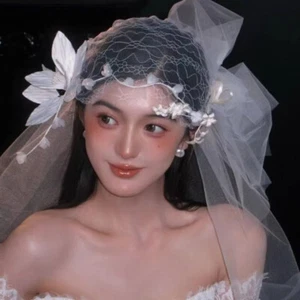 Luxury Bridal Headdress French Style Wedding Headband Hair Accessories - Picture 1 of 12