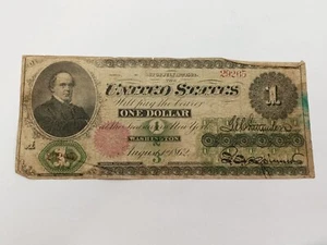 1862 $1 One Dollar Legal Tender United States Note - Picture 1 of 10