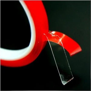 TRANSPARENT DOUBLE SIDED ADHESIVE TAPE MOULDING TRIM 10MM X 3M - Picture 1 of 2